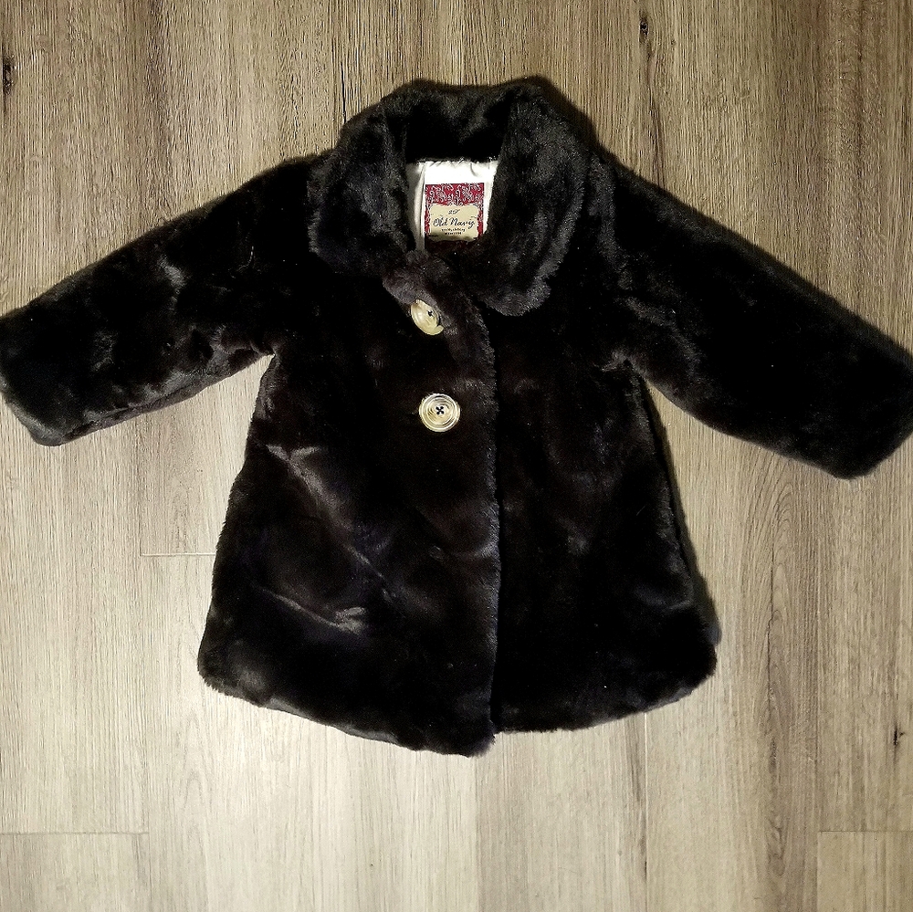 Old Navy Toddler Faux Fur Coat - 2T
